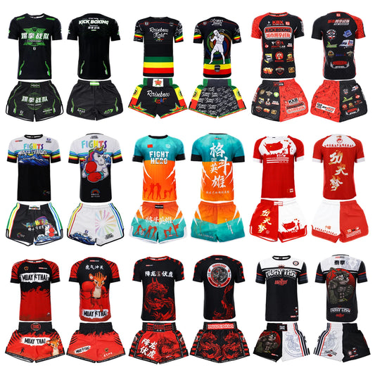 Ensemble assortis. Training Sleeve Muay Thai Boxing Martial Arts Series Set