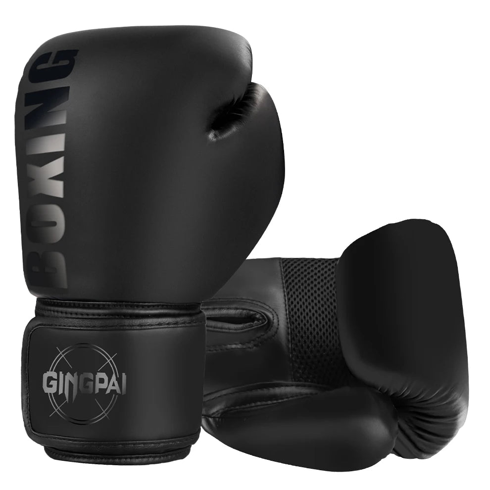 Gants de boxe/kickboxing/muaythai Qualité Standard 6/8/10/12oz Adult Women Men