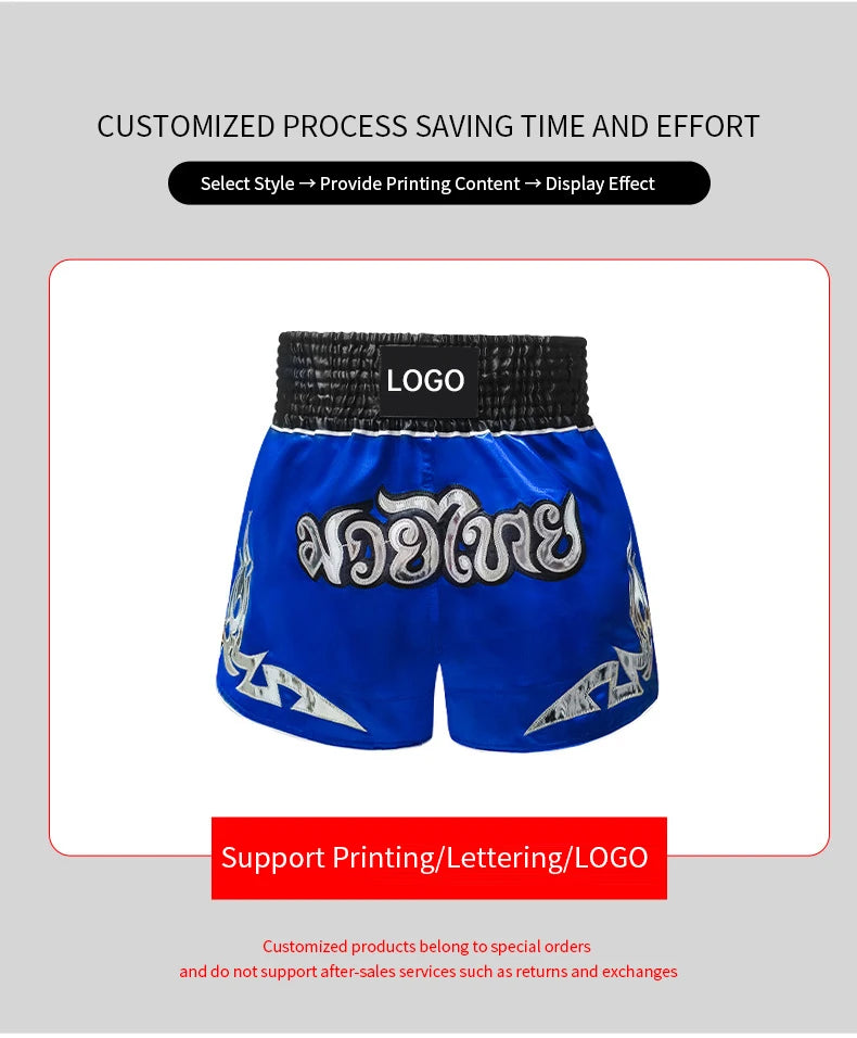 Shorts de Muay Thaï-H/F