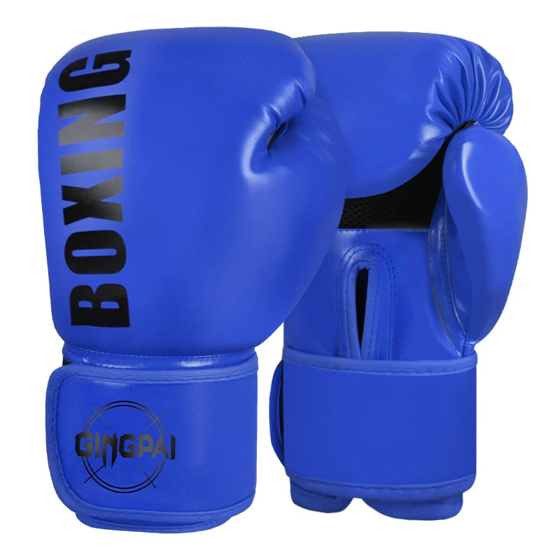 Gants de boxe/kickboxing/muaythai Qualité Standard 6/8/10/12oz Adult Women Men