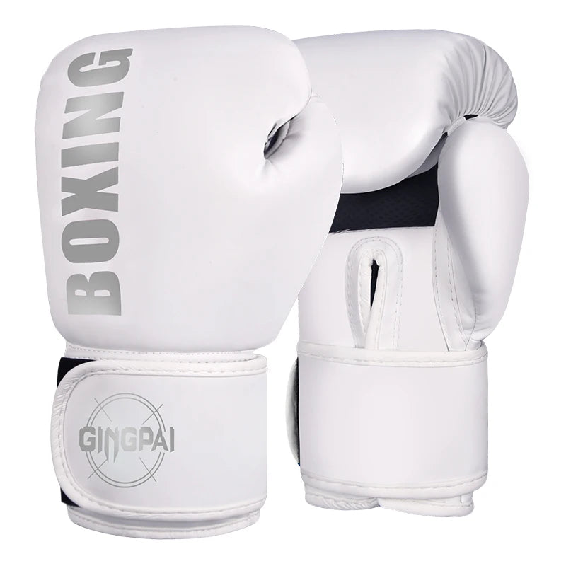 Gants de boxe/kickboxing/muaythai Qualité Standard 6/8/10/12oz Adult Women Men