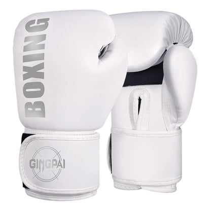 Gants de boxe/kickboxing/muaythai Qualité Standard 6/8/10/12oz Adult Women Men