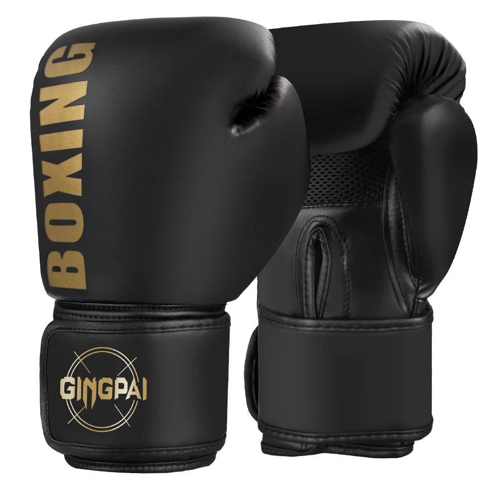 Gants de boxe/kickboxing/muaythai Qualité Standard 6/8/10/12oz Adult Women Men